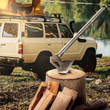 Survival Shovel Multitool with Axe, 29 in 1 Steel kit